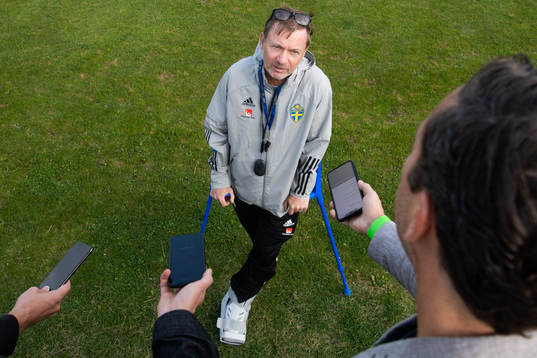 Peter Gerhardsson, head coach of Sweden
