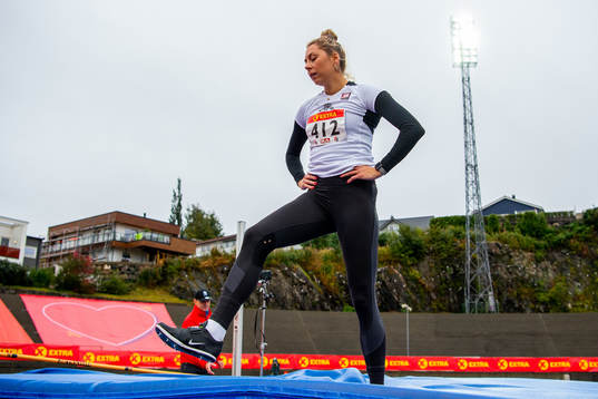 Tonje Angelsen looks dejected competing in the women’s