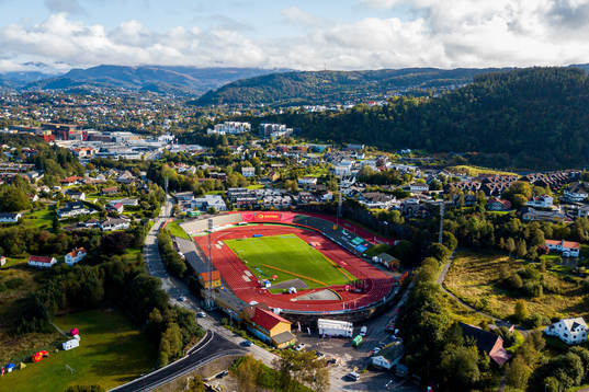 General view of Fana Stadion