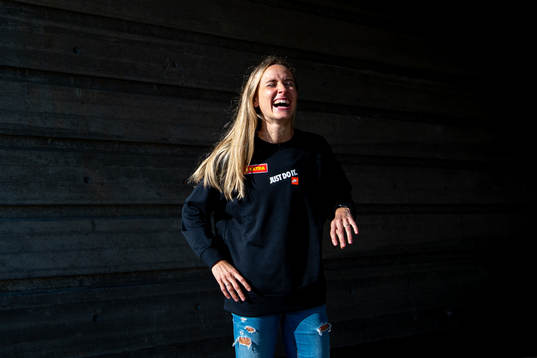 Norwegian track athlete Hedda Hynne poses for a portrait
