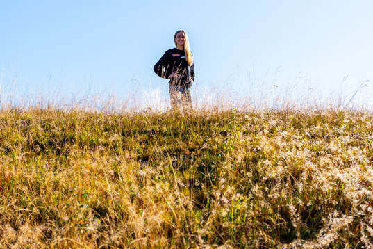 Norwegian track athlete Hedda Hynne poses for a portrait