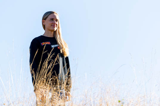 Norwegian track athlete Hedda Hynne poses for a portrait