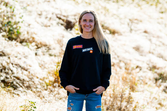 Norwegian track athlete Hedda Hynne poses for a portrait