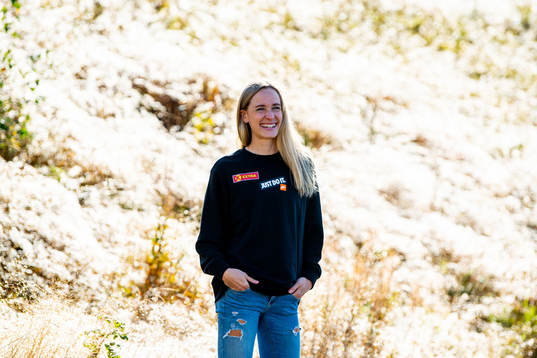 Norwegian track athlete Hedda Hynne poses for a portrait