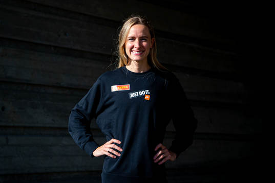 Norwegian track athlete Hedda Hynne poses for a portrait