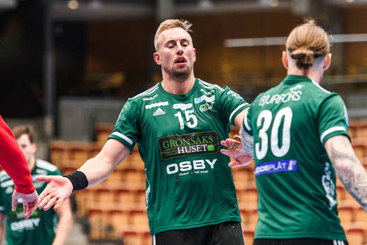 Helsingborgs målvakt Michael Andersson och Emil Hansson
