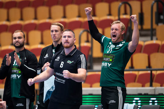 Helsingborgs Sebastian Hansson jublar