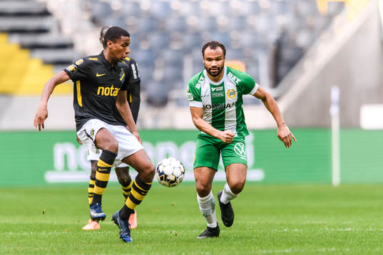 s Paulos Abraham och Hammarbys Serge-Junior Martinsson