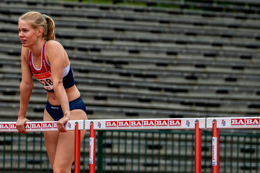 Celina Nilsen Lundevik looks dejected