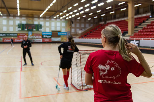 En t-shirt med IBF Backadalens logga