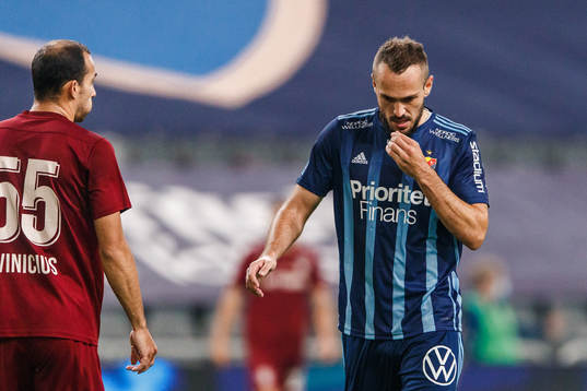Emir Kujovic of Djurgården looks dejected