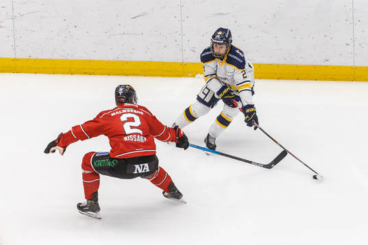 s Jonathan Wikström och Örebros Rasmus Rissanen