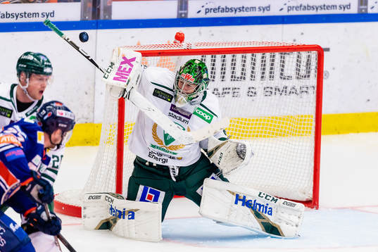 Färjestads målvakt Henrik Haukeland