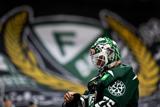 Färjestads målvakt Arvid Holm