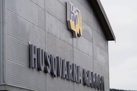 Skylt på Husqvarna Garden