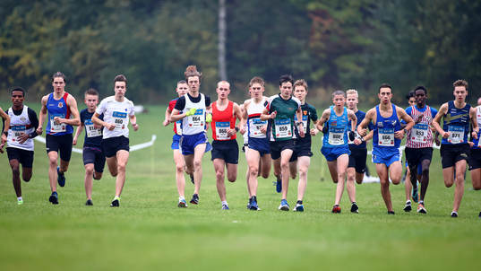 Starten i klasserna P17 och P19, 10 km