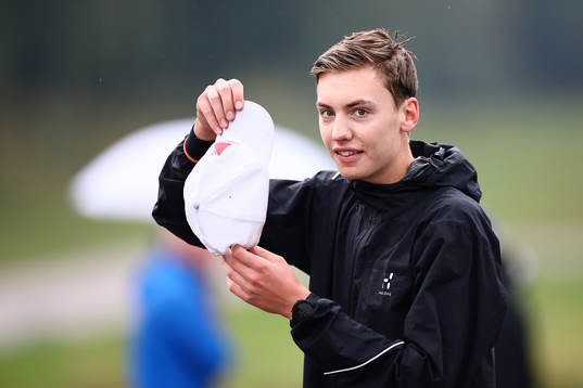 Viktor Svensk, Borlänge, i klass Pojkar 19 innan start