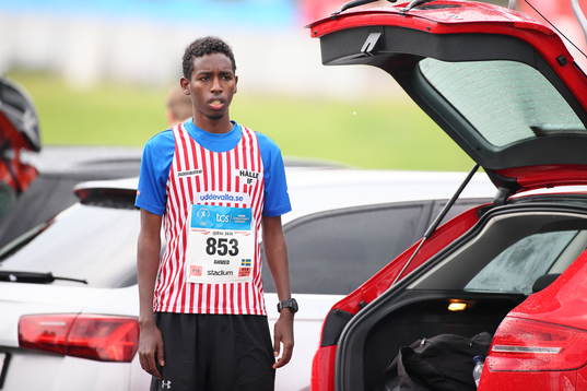 Sharmarke Ahmed, Hälle IF, i klass Pojkar 19 innan start
