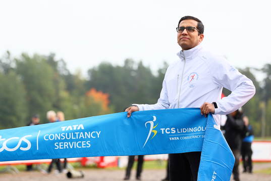 Avinash Limaye med målsnöre