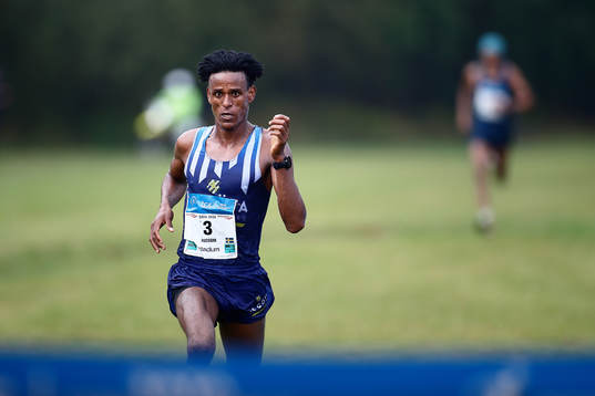 Vinnaren Samuel Russom, IS Göta/ERI, i klass Män 15 km