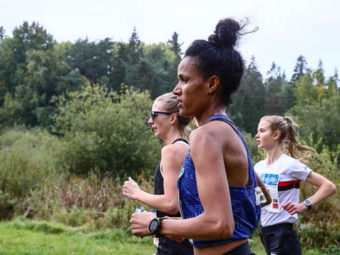 Meraf Bahta, Hälle IF, i klass Kvinnor 15 km
