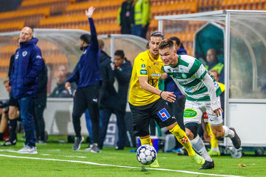 Jönköpings Edin Hamidovic och Västerås Filip Almström