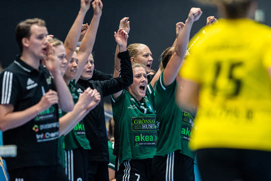 Helsingborgs spelare jublar