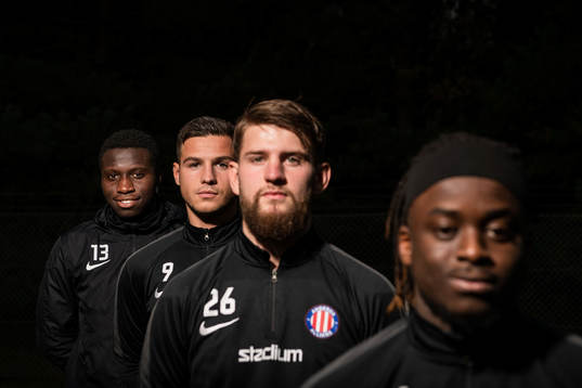 Sabarr Janneh, Haris Avdiu, målvakt Anton Capaldi och