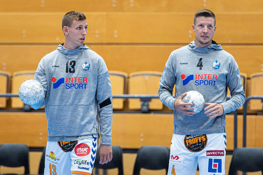 Kristianstads Olafur Gudmundsson och Adam Nyfjäll