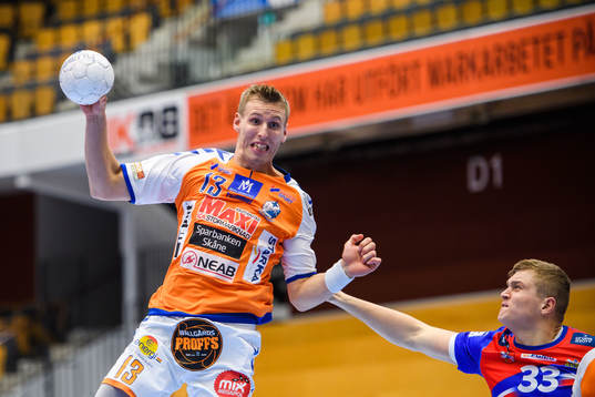 Kristianstads Olafur Gudmundsson och Azoty-Pulawys Dawid