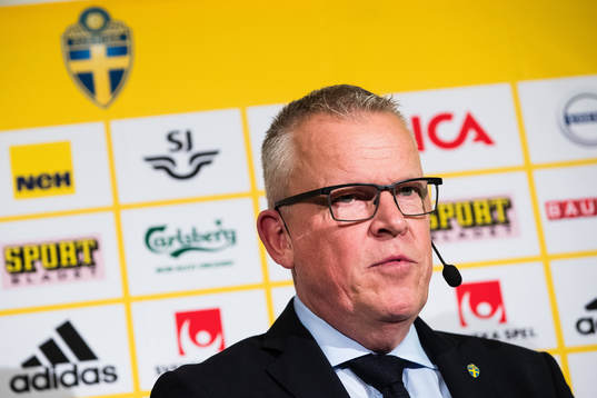 Janne Andersson, head coach of the Swedish national