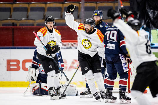 Brynäs Johan Alcén jublar