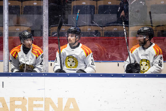Brynäs Kristofer Berglund, Adam Pettersson och Jonathan