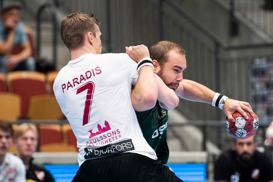 Helsingborgs Emil Andersson och Lugis Niclas Paradis