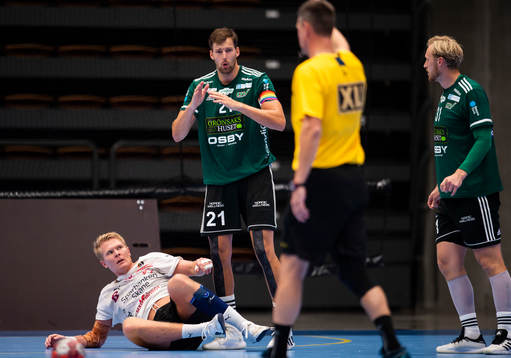 Helsingborgs Mattias Thynell och Lugis Markus Sjöbrink