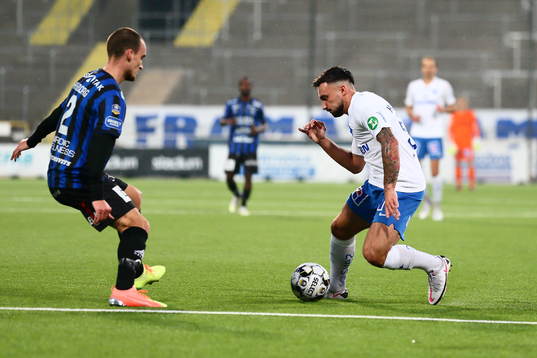 IFK Norrköpings Sead Haksabanovic och Sirius Adam Hellborg