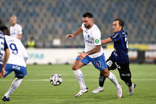 IFK Norrköpings Sead Haksabanovic och Sirius Yukiya Sugita