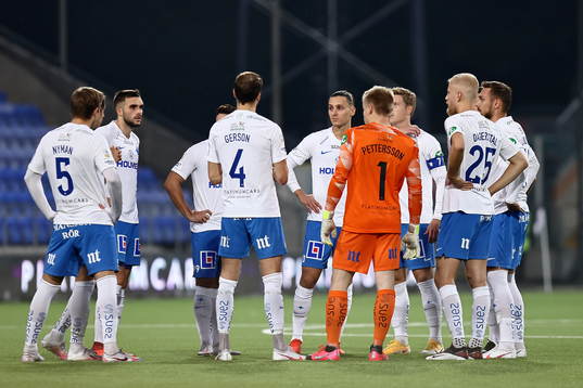 IFK Norrköpings spelare före avspark