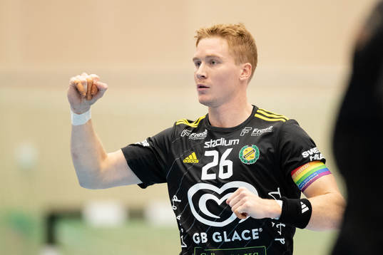 Sävehofs Jonathan Edvardsson jublar