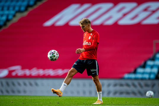 Martin Ødegaard of the Norwegian national football team