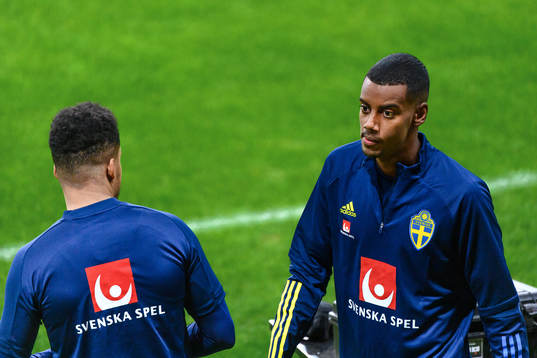 Alexander Isak of the Swedish national football team
