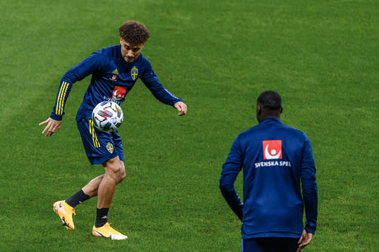 Jordan Larsson of the Swedish national football team
