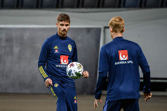 Mikael Lustig of the Swedish national football team