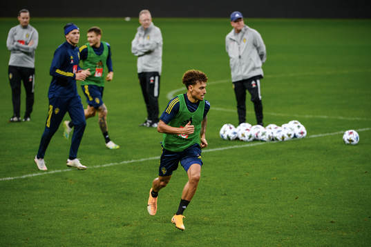 Jordan Larsson of the Swedish national football team