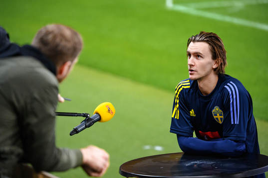 Kristoffer Olsson of the Swedish national football team