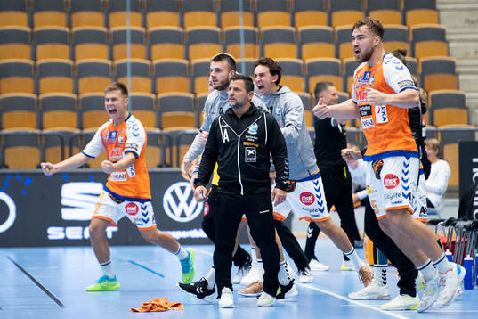 Kristianstads spelare jublar