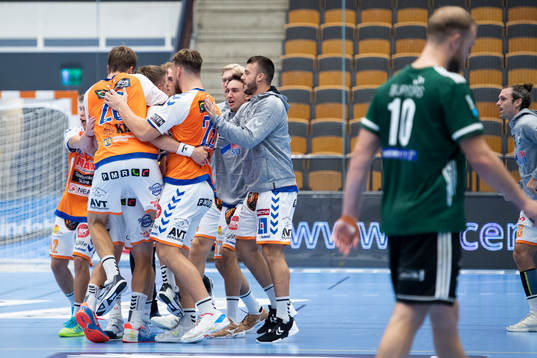 Kristianstads spelare jublar