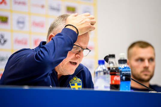 Head coach Janne Andersson of the Swedish national football