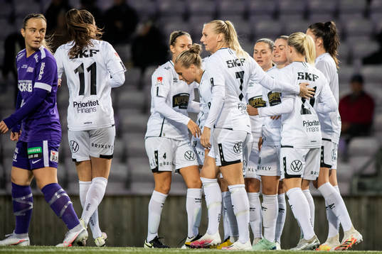 Göteborgs spelare jublar