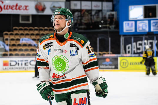 Kristianstads Kevin Wennström jublar